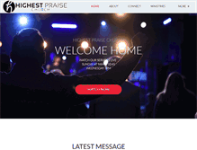 Tablet Screenshot of highestpraisechurch.com